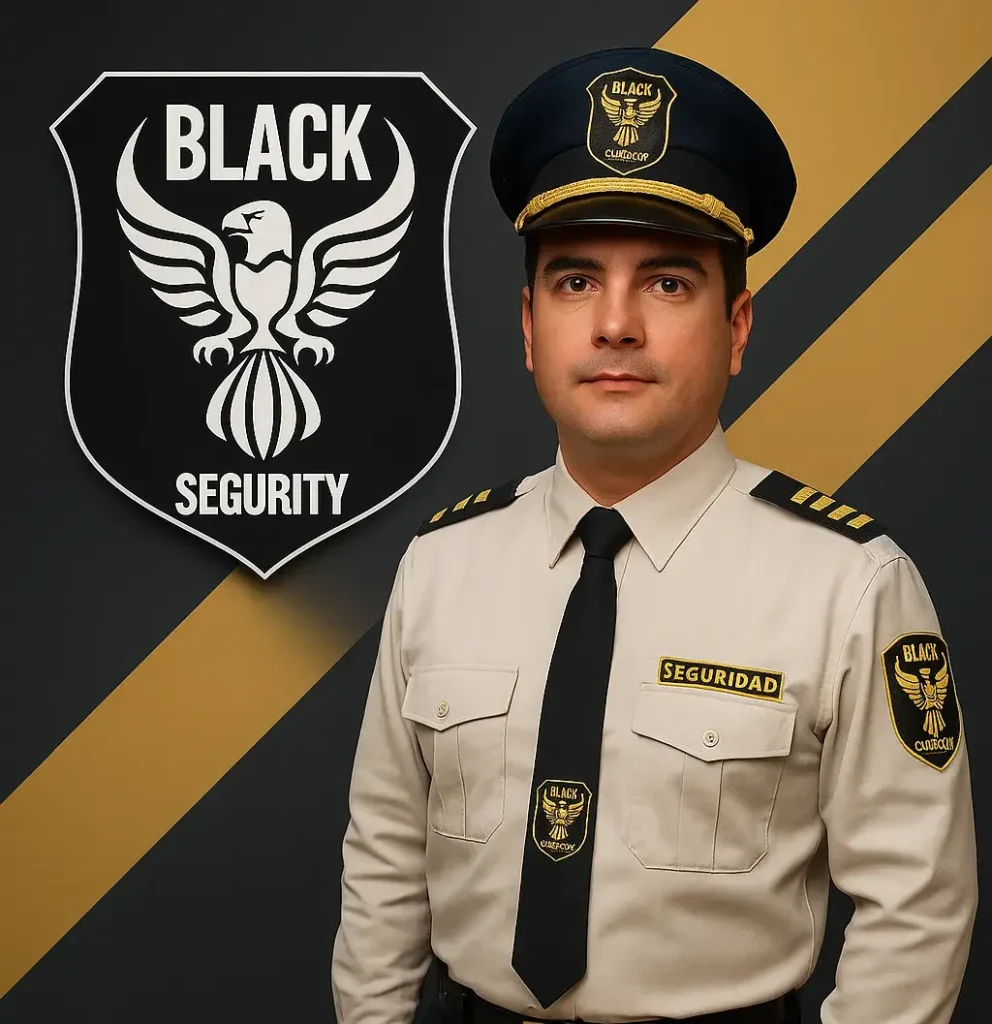 Guardias de seguridad profesional black security alternativo